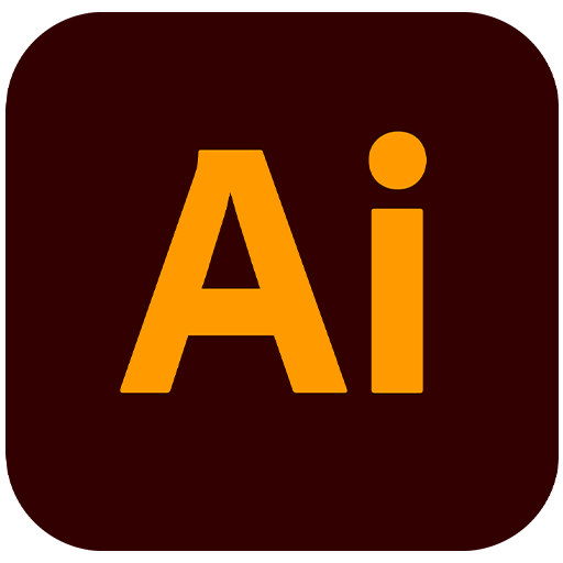 Adobe Illustrator software taught in graphic design course